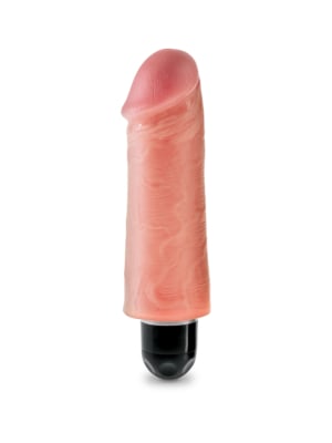 Σκληρός Ρεαλιστικός Δονητής King Cock Vibrating Stiffy 13εκ.- χρώμα δέρματος