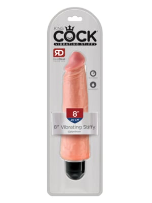 Σκληρός Ρεαλιστικός Δονητής King Cock Stiffy 20εκ.- χρώμα δέρματος