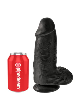 King Cock Chubby Realistic Dildo Black