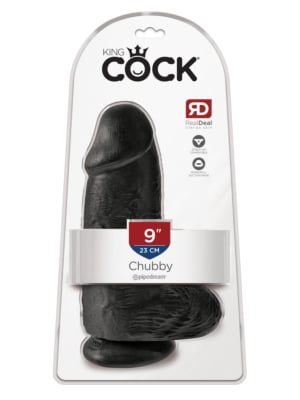 King Cock Chubby Realistic Dildo Black