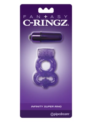 Δονούμενο Δαχτυλίδι Πέους Pipedream Fantasy C-Ringz Infinity Cock Ring - Μωβ