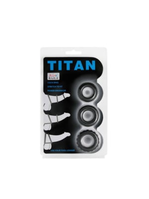 Τρία Δαχτυλίδια Πέους -Titan 3 in 1 Silicone Rings