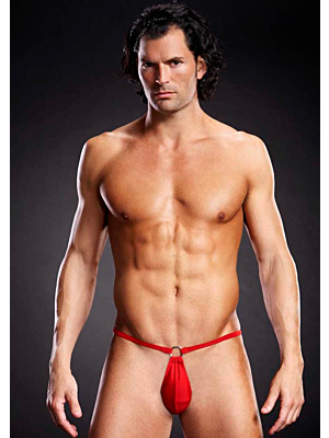 Microfiber Pouch Bikini Red S/M