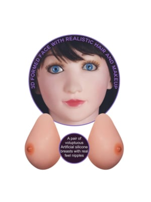 Ρεαλιστική μελαχρινή κούκλα σεξ - Silicone Boobie Super Love Doll