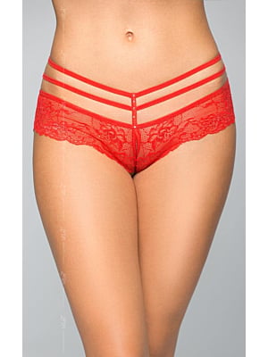 Στρίνγκ κόκκινο με δαντέλα Thongs - red S/M