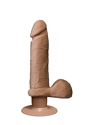Vibrating ULTRASKYN Dildo - Brown