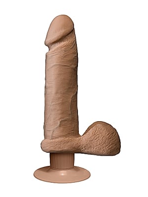The Realistic Cock - Vibrating 8 Inch - Brown