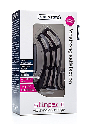 Δονούμενο Κλουβί Πέους Stinger II Cock Cage - Shots Toys