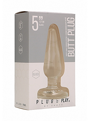 Butt Plug - Basic - 5 Inch - Glass