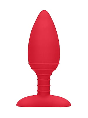 Heating Anal Butt Plug - Glow - Red
