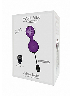 Δονούμενες Κολπικές Μπάλες Kegel Vibe (Μωβ) - Adrien Lastic