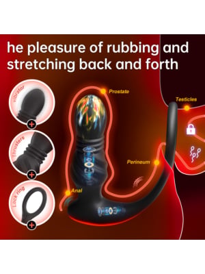 App control Prostate Vibrating - Thrusting Anal Plug