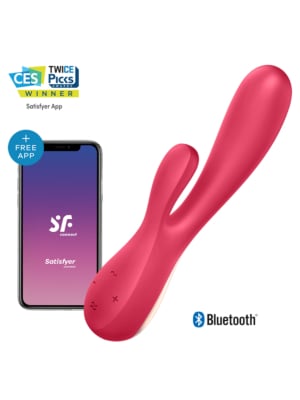 Rabbit  Δονητής  App control, Satisfyer Mono Flex - Κοκκινο