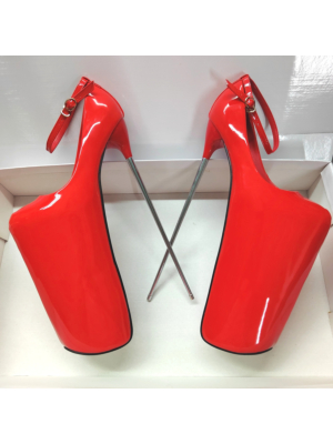 Women's High Heels 30 cm Extreme High Heels Platform Boots Stiletto Red-46
