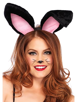 Plush bunny ears - Black