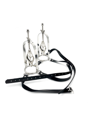 Adjustable Clover Nipple Clamp Set with Strap Stainless steel