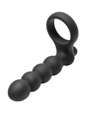 Double Fun Vibrating Cock Ring for Double Penetration - Xr Brands Frisky
