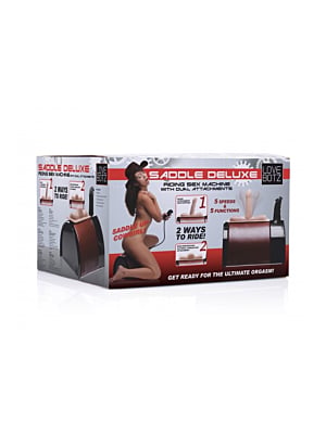 Saddle Deluxe Riding Sex Machine – Black