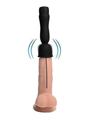 16X Penis Head Teaser with Urethral Sound - Black