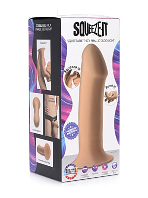 Squeezable Thick Phallic Dildo (Flesh) - Μη Ρεαλιστικό Ομοίωμα Πέους Σιλικόνης XR Brands