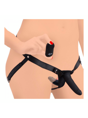 Pegger Beginner Vibrating Double Dildo + Harness