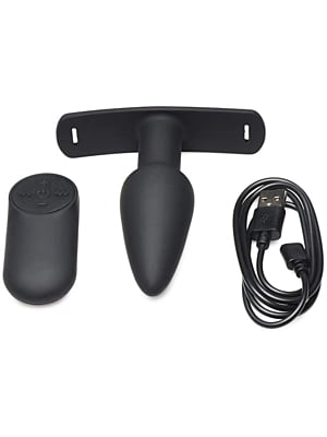 Bum-Tastic - Silicone Anal Plug with Harness and Remote Control