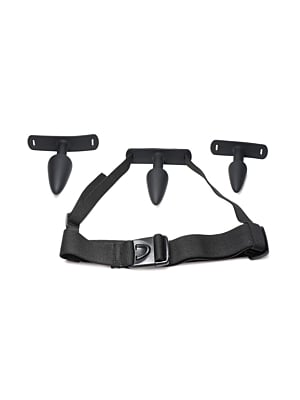 Bum-Tastic Trainer Set Silicone 3 Piece Anal Plug Set with Harness