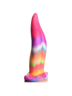 Unicorn Tongue - Glow in the Dark - Silicone Dildo - Rainbow