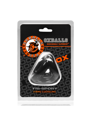 Μαύρο Δαχτυλίδι Πέους Tri Sport - Oxballs