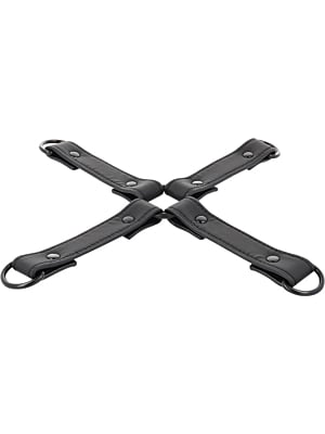 FETISH SUBMISSIVE HOG TIE VEGAN LEATHER