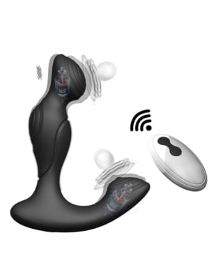Anal Dual Vibration Prostate Massager Black