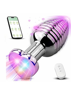 App Control  Aluminum alloy Anal Plug-S
