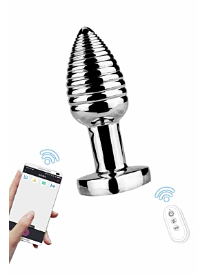 App Control  Aluminum alloy Anal Plug-S
