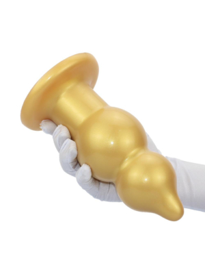 Rump Butt Plug Silicone Gold
