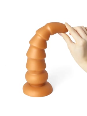 Anal Toys Super Soft Huge Plug Big Butt Gold