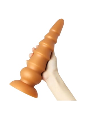 Anal Toys Super Soft Huge Plug Big Butt Gold