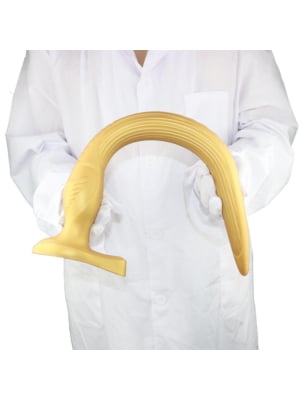 Huge Butt Plug Silicone Animal Instinct Gold 41cm