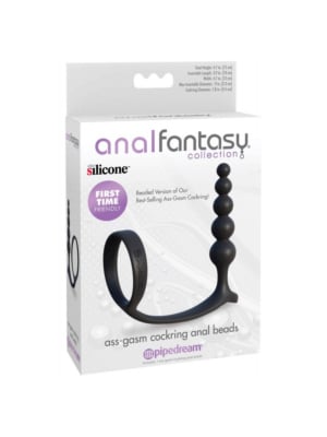 Ass-Gasm Cockring Anal Beads