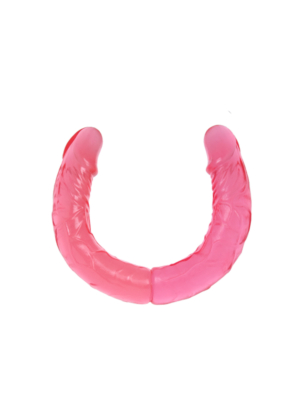Διπλό Ομοίωμα Πέους Double Heads Dildo Ροζ 38 cm - Baile