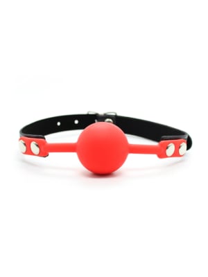 Silicone Ball Gag Red