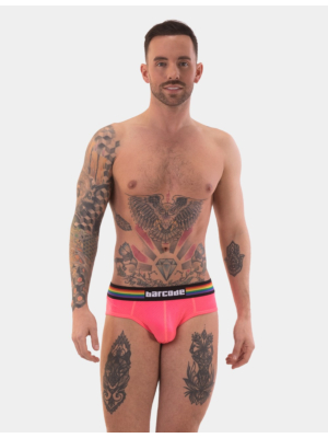 Barcode Berlin Pride Brief Neonpink