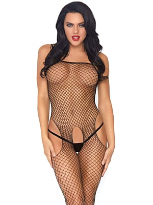 Leg Avenue Seamless Suspender Bodystocking Sexy - Black One Size