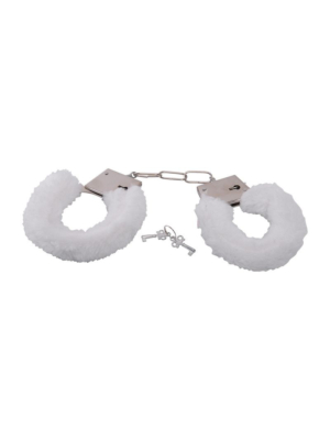 Χειροπέδες Bestseller Handcuffs με Λευκή Γούνα - Toyz4Lovers