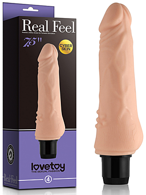 Ρεαλιστικός Δονητής Real Feel Cyberskin 19 εκ - 4