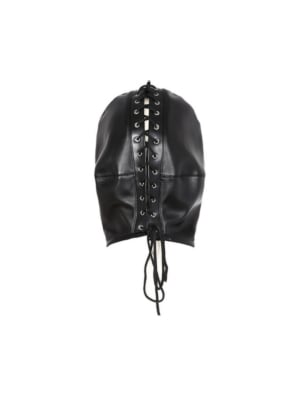 Black Double Layer Mock Balaclava
