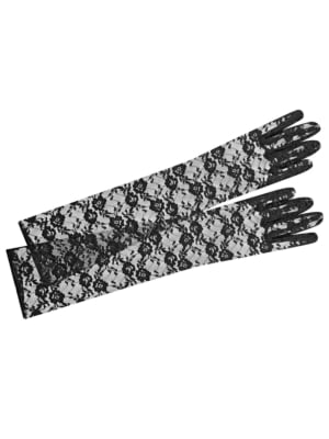 Black Long Lace Gloves 40cm Elegant Women’s Gloves