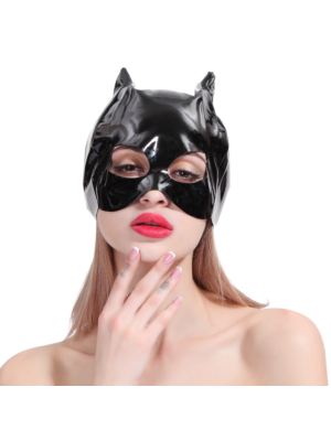 Bondage mask black Cat
