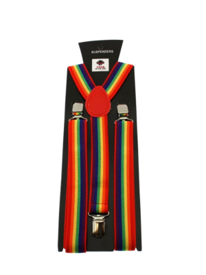 Rainbow Stripe 2.5cm Braces