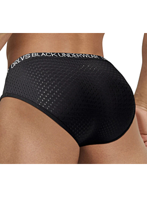 Sexy Mens Breathable Briefs Underwear Black