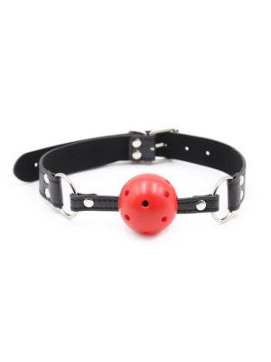 Breathable Mouth O Ring Ball Gag Red